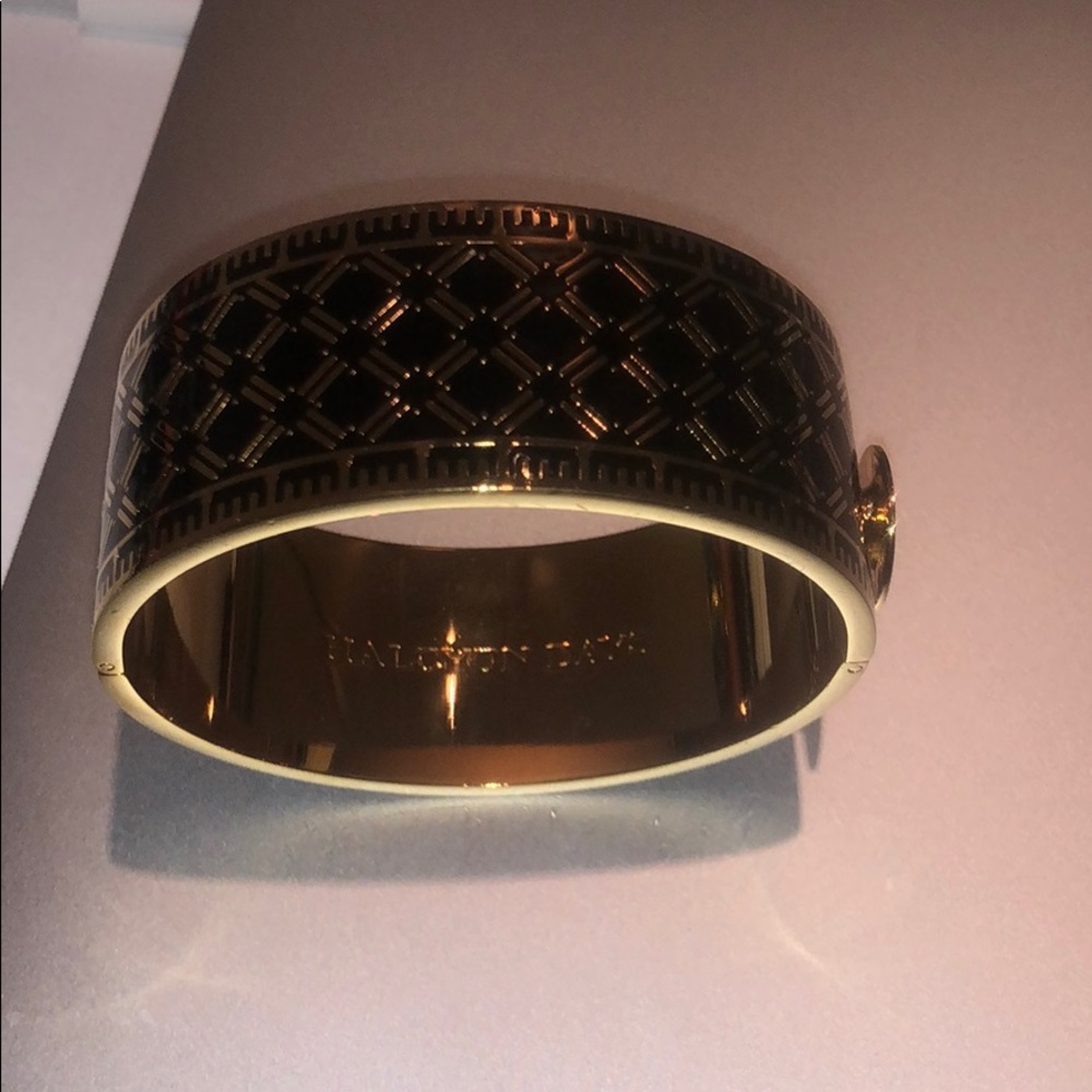 Halcyon Days Black and Gold Bracelet